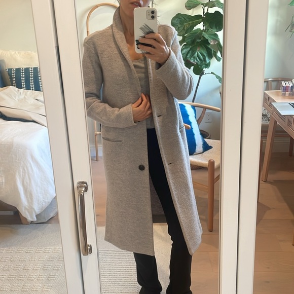 Aritzia Merino Wool coat Gray XXS - Picture 2 of 9